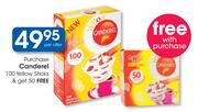 Canderel 100's Yellow Sticks