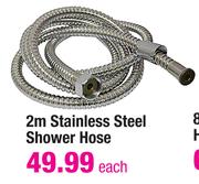 2m Stainless Steel Shower Hose