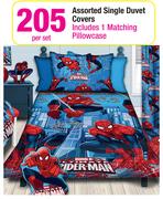 Single Duvet Covers Assorted-Per Set