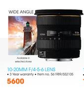 Sigma 10-20mm F/4-5-6 Lens