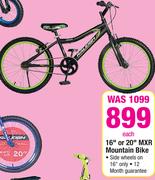 Raleigh 16" Or 20" MXR Mountain Bike