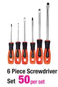 Stramm 6 Piece Screwdriver-Per Set