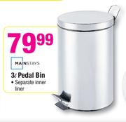 Mainstays 3L Pedal Bin