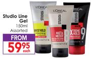 L'Oreal Studio Line Gel Assorted-150ml Each