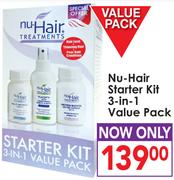 Nu-Hair Starter Kit 3-In-1 Value Pack