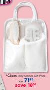 Clicks Terry Slipper Gift Pack