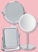 Clicks Clear Rimmed Plastic Standing Mirror