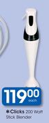 Clicks 200 Watt Stick Blender