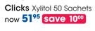 Clicks Xylitol 50 Sachets-Each