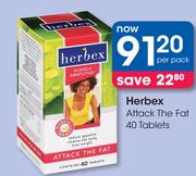 Herbex Attack The Fat 40 Tablets-Per Pack