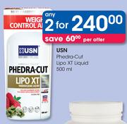 USN Phedra Cut Lipo XT Liquid-2x500ml
