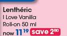 Lentheric I Love Vanilla Roll-On-50ml Each
