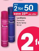 Lentheric Panache Body Spray-2 x 90ml