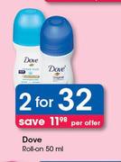 Dove Roll On-2 x 50ml