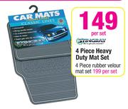 Stingray 4 Piece Heavy Duty Mat Set-Per Set