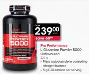GNC Pro Performance L-Glutamine Powder 5000 Unflavoured- 227g