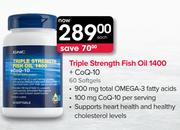 GNC Triple Strength Fish Oil 1400+CoQ-10-60 Softgels