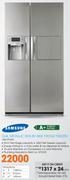 Samsung 534L Metallic Side-By-Side Fridge Freezer RSH7PNRS