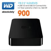 WD 1TB 2.5" Elements