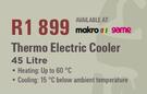 Camp Master 45Ltr Thermo Electric Cooler