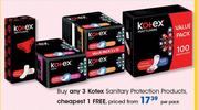 Kotex Sanitary Protection Products-Per Pack