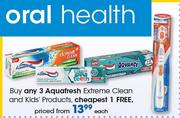 Aquafresh Extreme Clean & Kids Products-Each