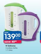 Safeway 1.7 Litres Cordless Kettle-Each