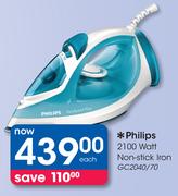 Philips 2100 Watt Non-Stick Iron GC2040/70