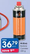Alva Butane Canister-200gm