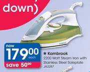 Kambrook 2200 Watt Steam Iron with Stainless Steel Soleplate JA3287