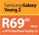 Samsung Galaxy Young 2-On MTN AnyTime TopUp 50
