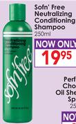 Sofn' Free Neutralizing Conditioning Shampoo-250ml