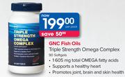 GNC Fish Oils Triple Strength Omega Complex 90 Softgels