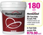 Homestead 20L Fast Hide Acrylic PVA
