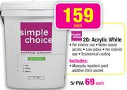  Simple Choice 20L Acrylic White