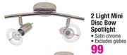 2 Light Mini Disc Bow Spotlight 