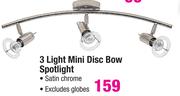 3 Light Mini Disc Bow Spotlight