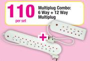 Multiplug Combo: 6 Way + 12 Way Per Set