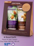 Good Earth Hand & Nail Cream Duo Tube Gift Set-100ml