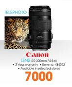 Canon Telephoto Lens-70-300mm F4-5.6