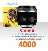 Canon Macro Lens-EFS60MM F2.8