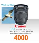 Canon Wide Angle Lens-10-18MM F/4.5-56 15