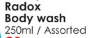 Radox Body Wash Assorted-250ml