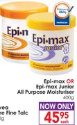 Epi-Max Or Epi-Max Junior All Purpose Moisturiser-400g Each