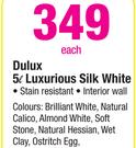 Dulux 5L Luxurious Silk White