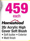 Homestead 20L Acrylic High Cover Soft Blush