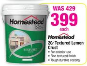 Homestead 20L Textured Lemon Crust