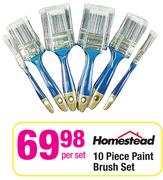 Homestead 10 Piece Paint Brush Set-Per Set