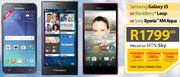 Samsung Galaxy J5 Or Blackberry Leap Or Sony Xperia M4 Aqua-On MTN Sky