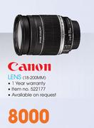 Canon Lens 18-200mm